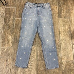 Hollister Embroidered Daisy Jeans